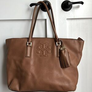 Tory Burch Brown Leather Tote